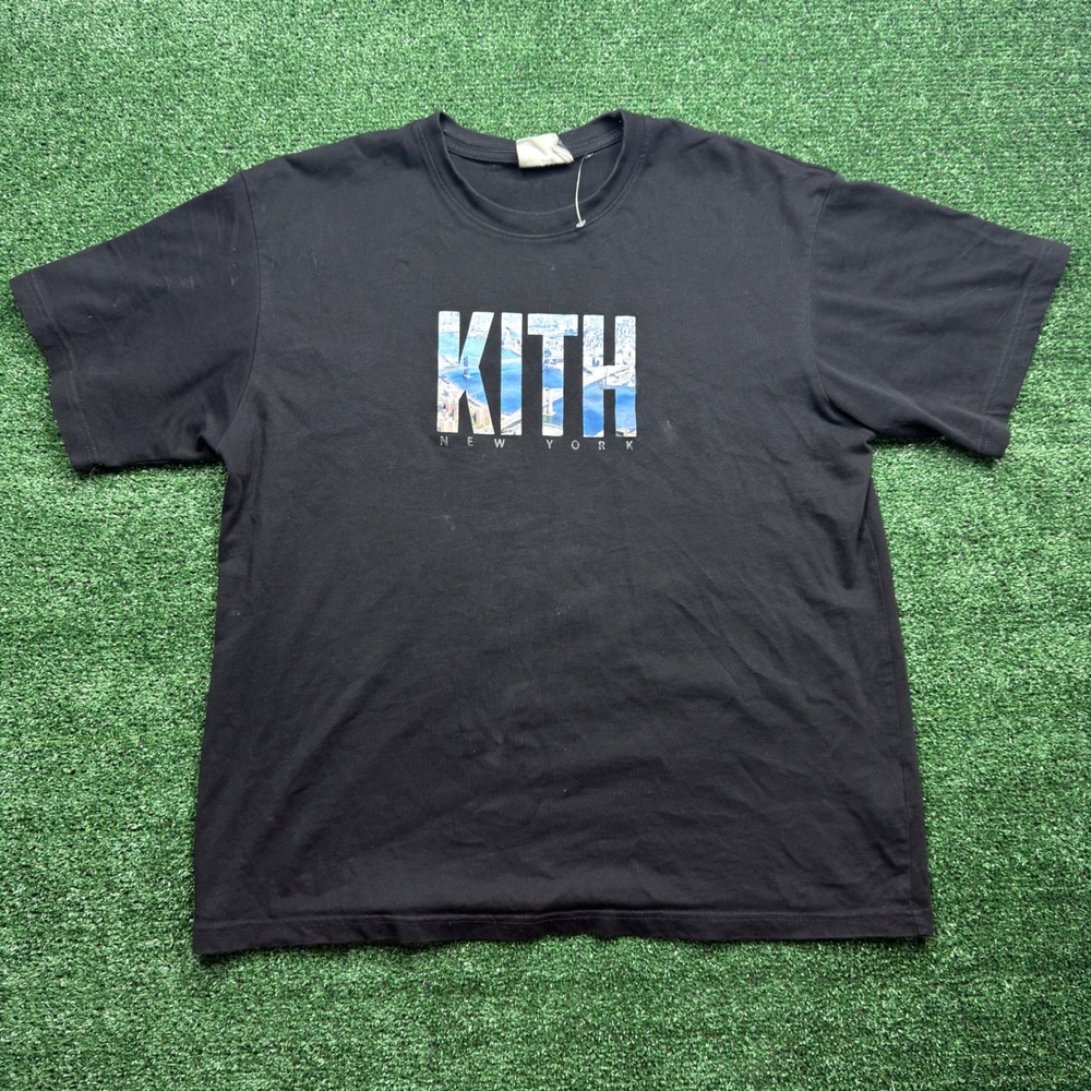 Kith New York City Skyline Graphic T-Shirt Black Mens XL Short Sleeve Tee